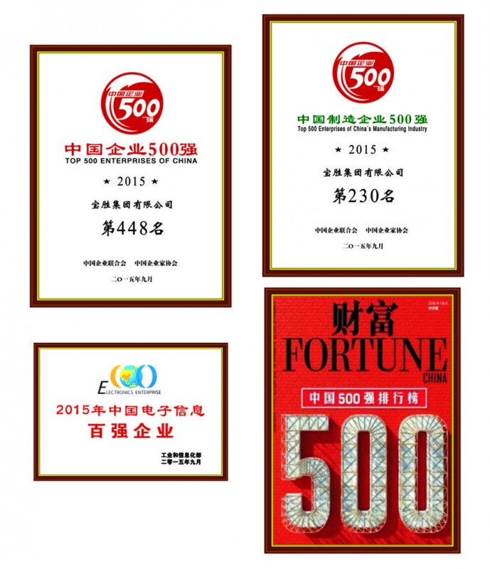 中國企業500強 中國制造業500強